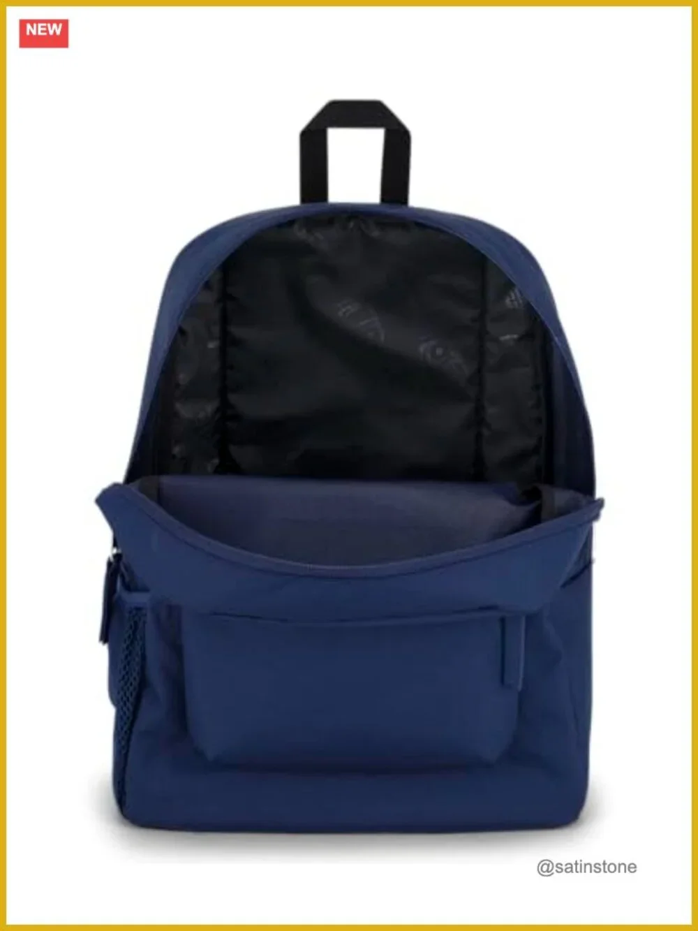 Recycled Polyester Daypack Backpack with Padded Back Panel and Shoulder Straps